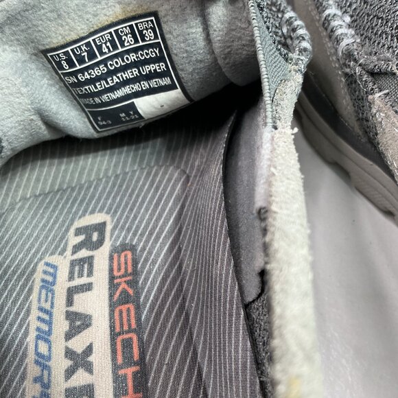 Skechers Relaxed Fit Memory Foam Slip-On Shoes Gray Size 11 Men's Casual - Picture 7 of 9